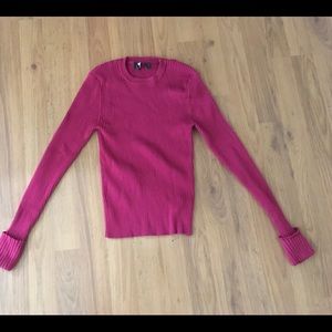 B3 SALE Lulus Maroon ribbed long sleeved shirt